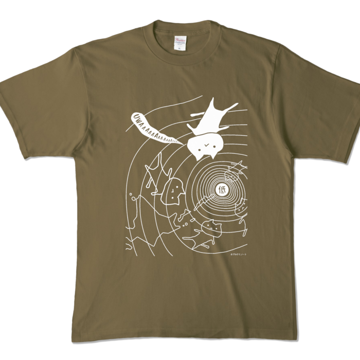 カラーTシャツ - XL - オリーブ (濃色)