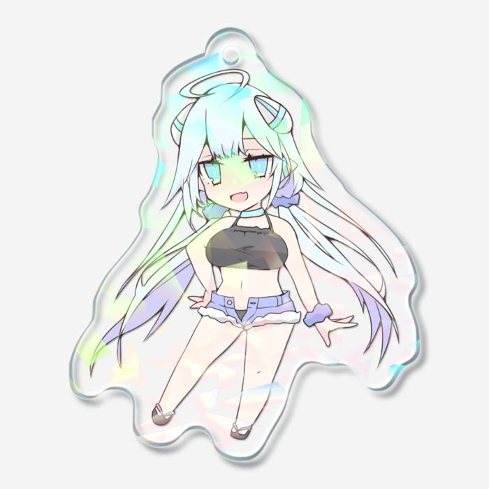 ホログラムアクリルキーホルダー - 50 × 50mm