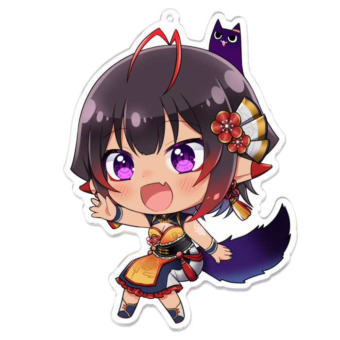 アクリルキーホルダー（コーティング） - 100 x 100 (mm)