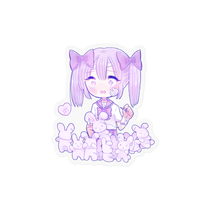 ステッカー - 100 x 100 (mm)(※約5.5×6cm)