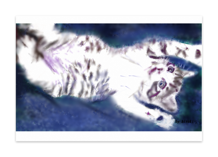 ペルシャ子猫のポストカード Hiroboab Booth