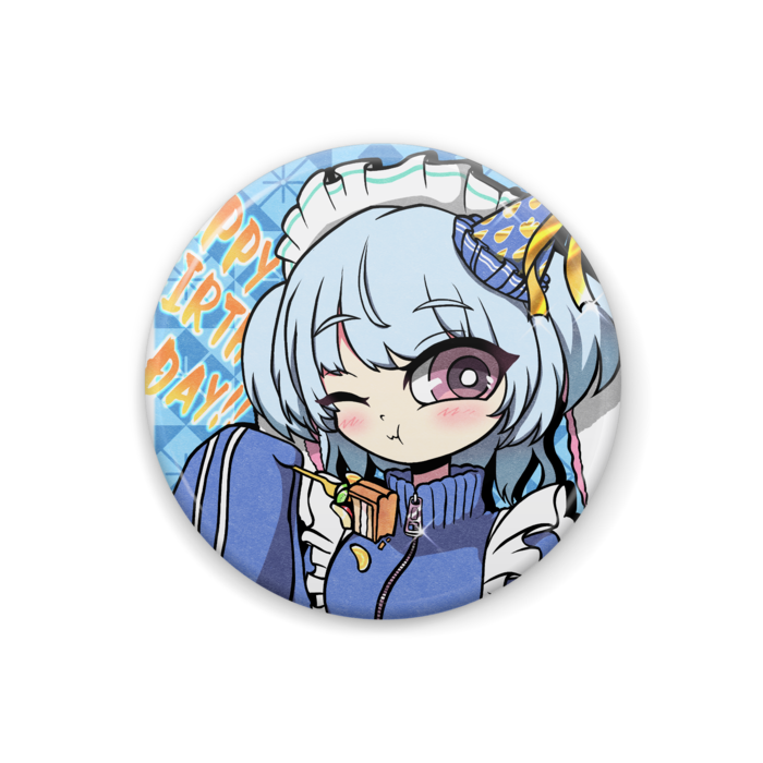 生誕イラスト　缶バッジ Ver. - 32 (mm)