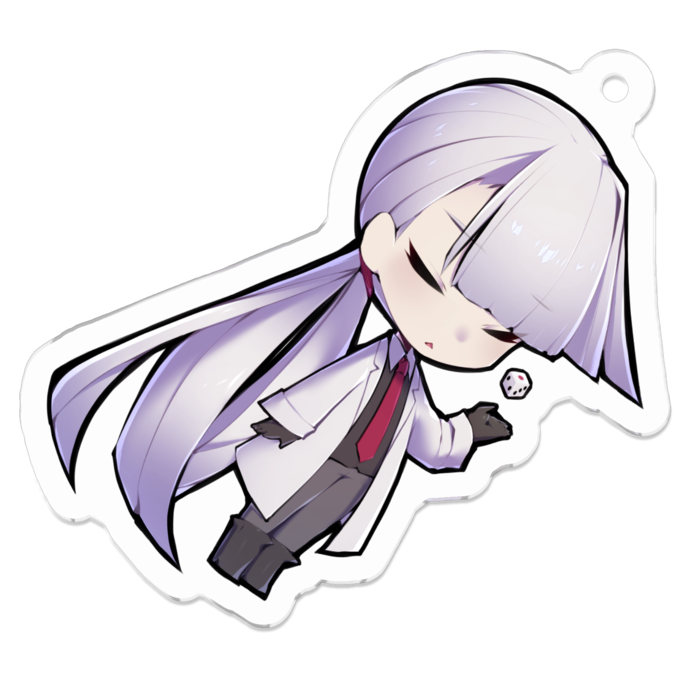 アクリルキーホルダー（コーティング） - 50 x 50 (mm)