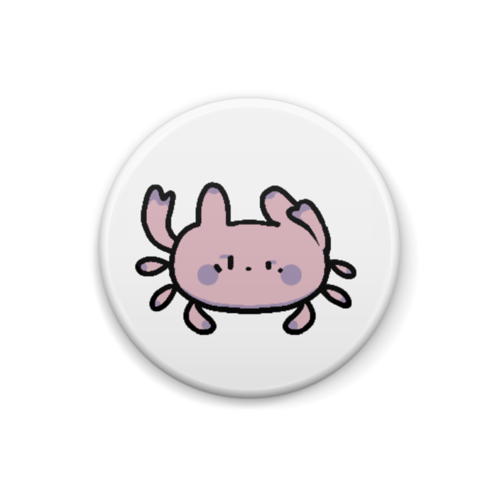 さらばガニ 耳くし 缶バッジ - 25mm