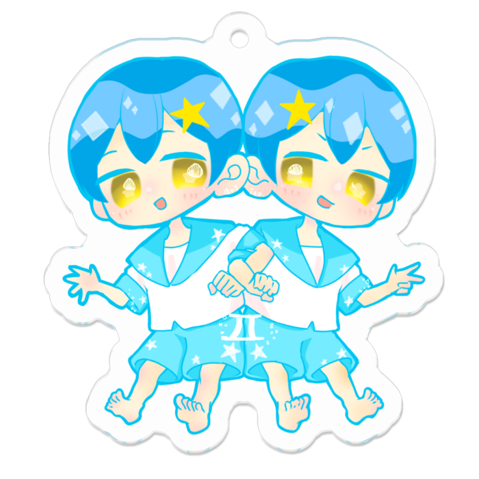 アクリルキーホルダー - 50 x 50 (mm)
