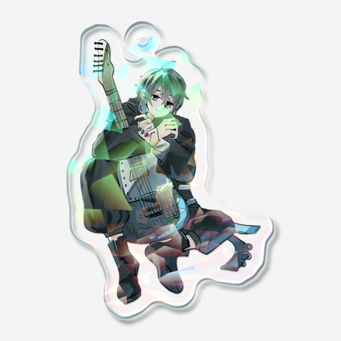 ホログラムアクリルキーホルダー - 50 × 50mm