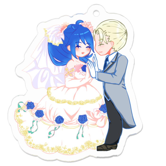 アクリルキーホルダー（コーティング） - 50 x 50 (mm)