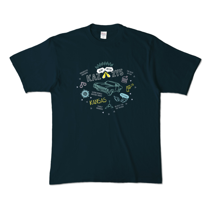 カラーTシャツ - XL - ネイビー (濃色)