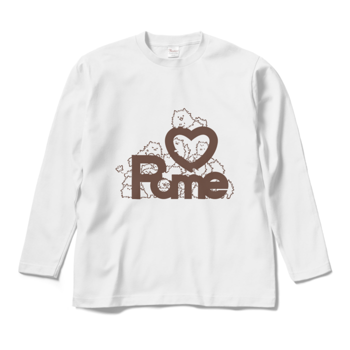 ロングスリーブTシャツ - M - ホワイト（ラインアート）