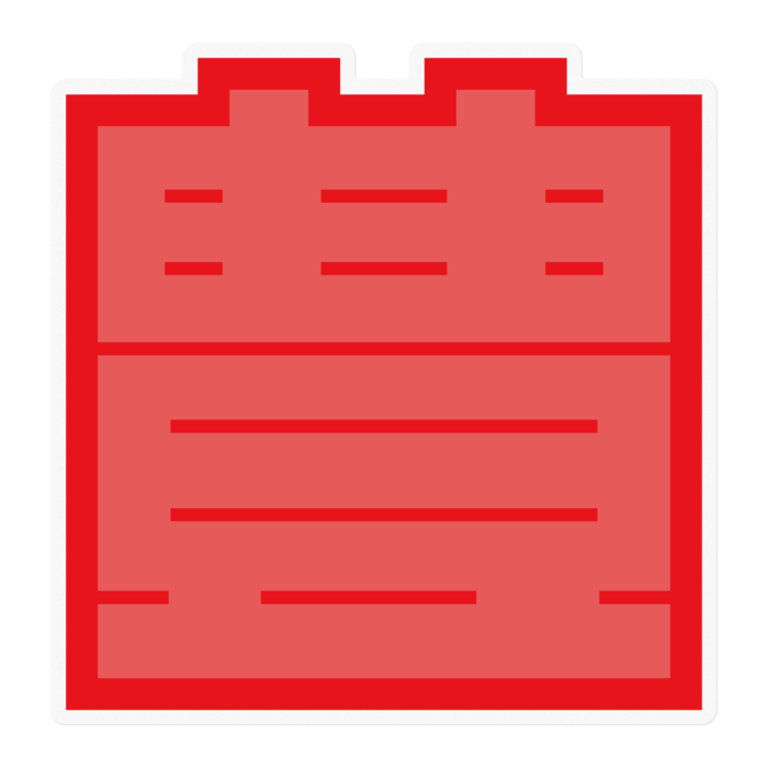 ステッカー - 100 x 100 (mm)
