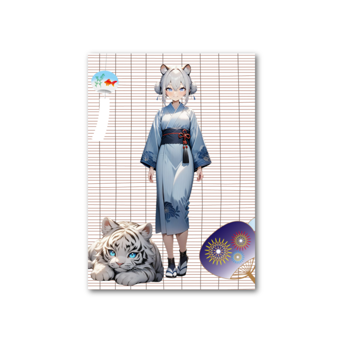フォト風カード - 縦 - 片面
