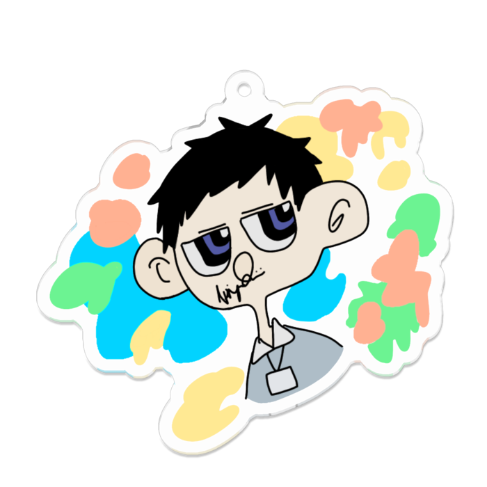 アクリルキーホルダー - 70 x 70 (mm)透過