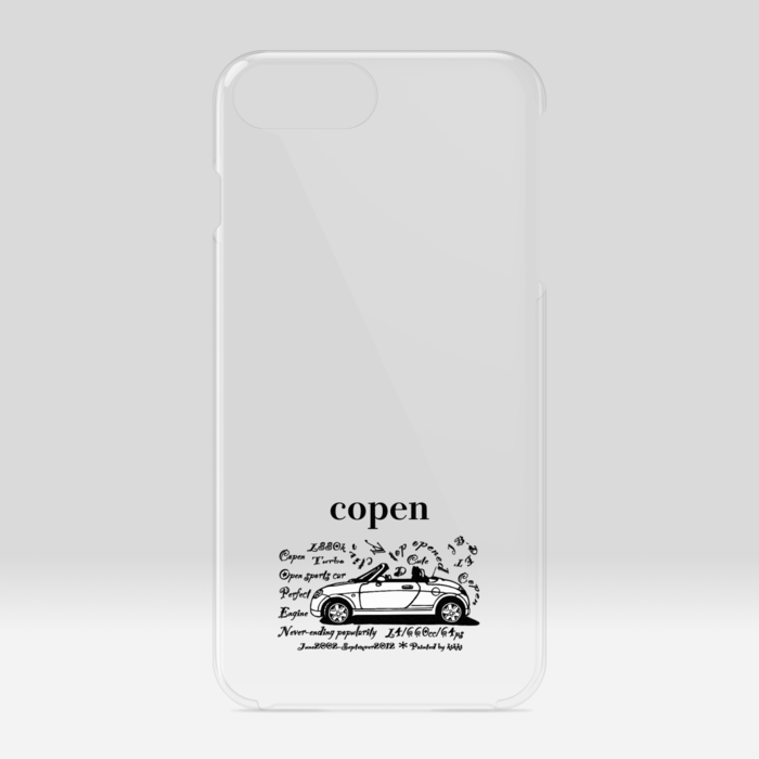 クリアiPhone 6 Plus / 7 Plus / 8 Plus黒字