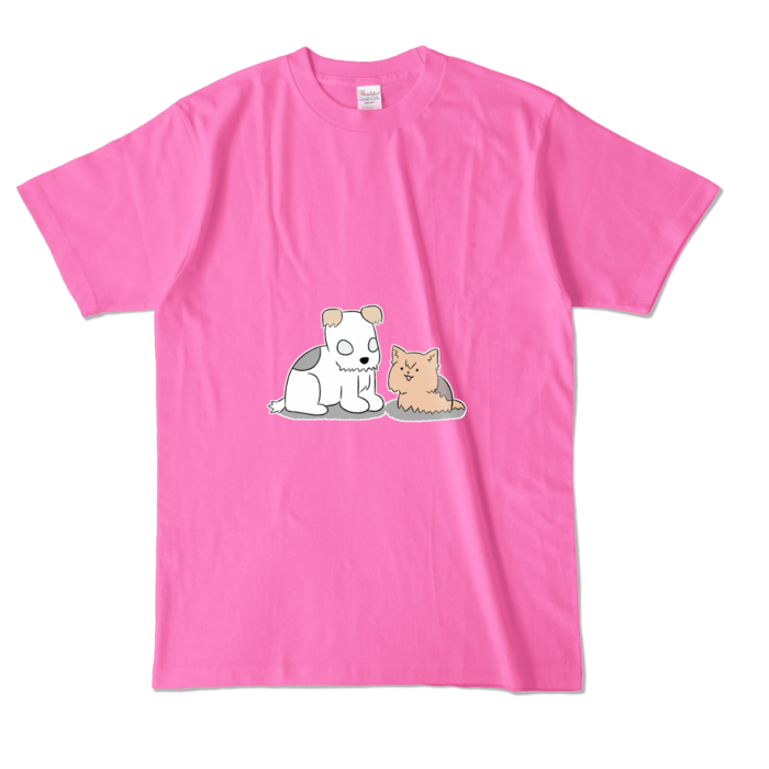 カラーTシャツ - L - ピンク (濃色)