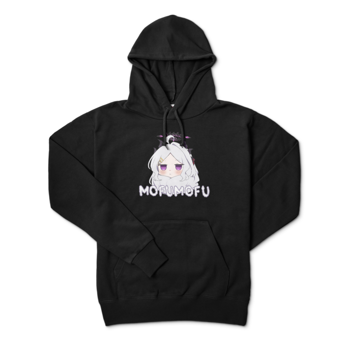 ヒナもふもふパーカー - L - ブラック