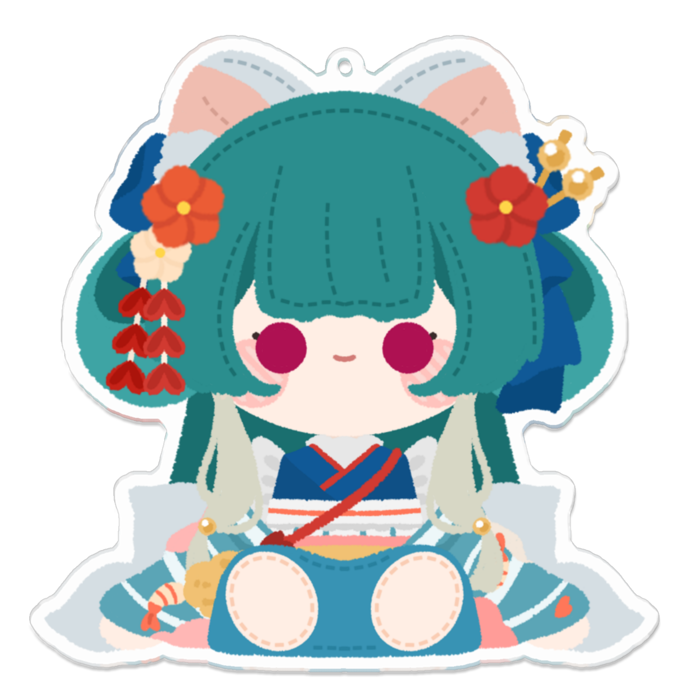 アクリルキーホルダー（コーティング） - 100 x 100 (mm)