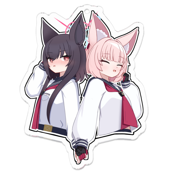 ニコ＆ユキノ (B) - 70 x 70 (mm)