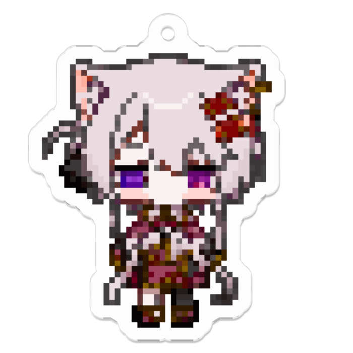 アクリルキーホルダー（ドット） - 50 x 50 (mm)