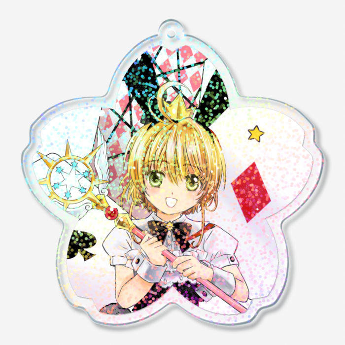ホログラムアクリルキーホルダー - 70 × 70mm(バニー)