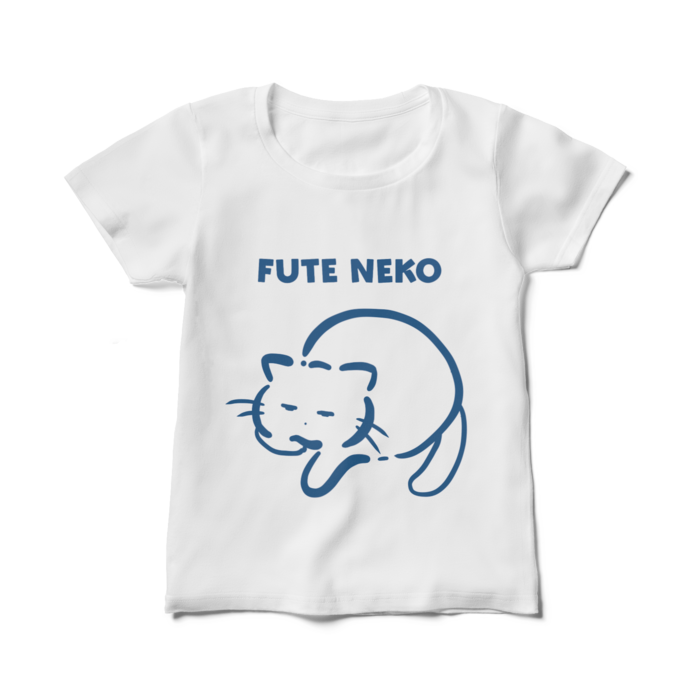 レディース白Tシャツ - M - ブルー