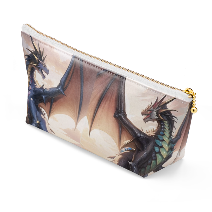 ポーチ - 長さ21.5cm / 高さ10cm - ホワイト