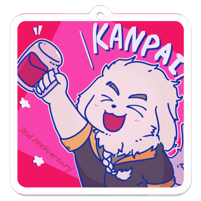 アクリルキーホルダー（コーティング） - 50 x 50 (mm)