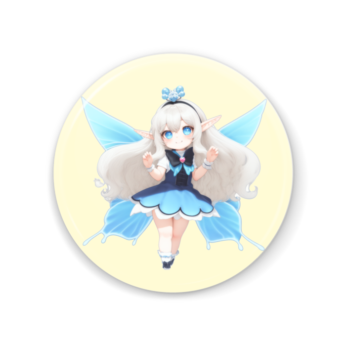 No4「妖精ちゃん」黄色缶ミラー