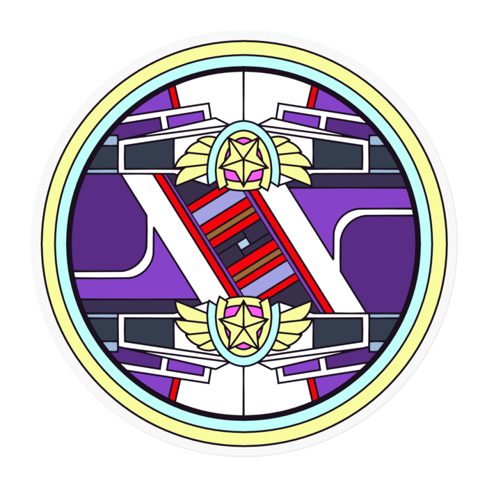 ステッカー - 100 x 100 (mm)
