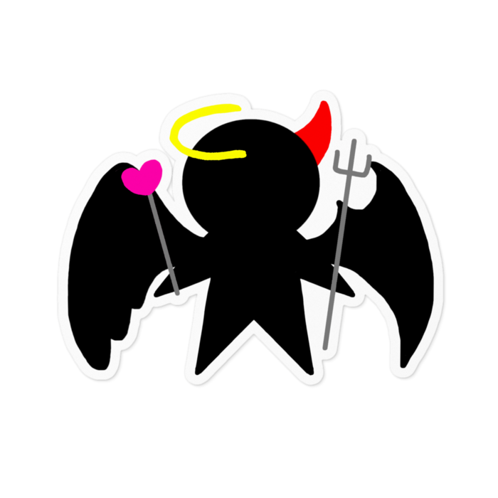 黒堕天使ちゃんステッカー
