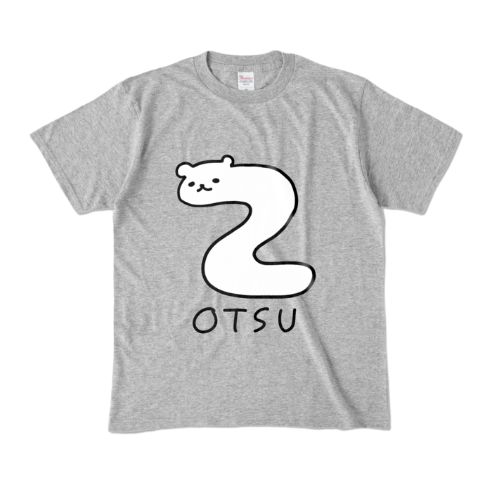 カラーTシャツ - M - 杢グレー (濃色)