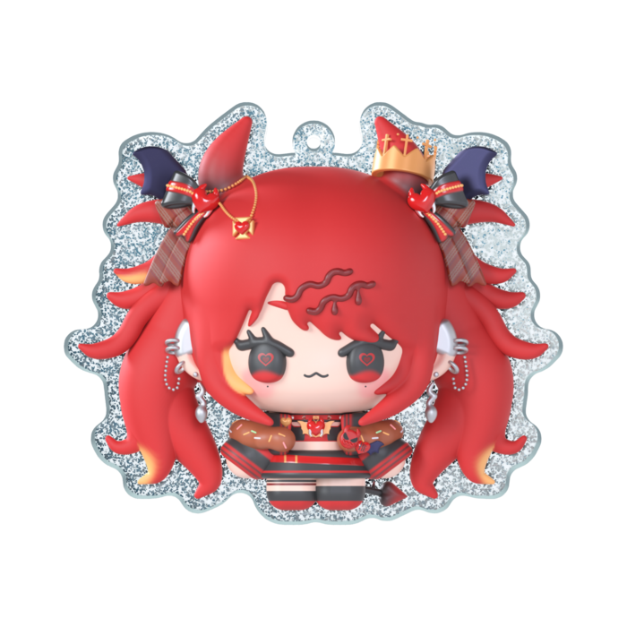 ラメアクリルキーホルダー - 70 × 70mm