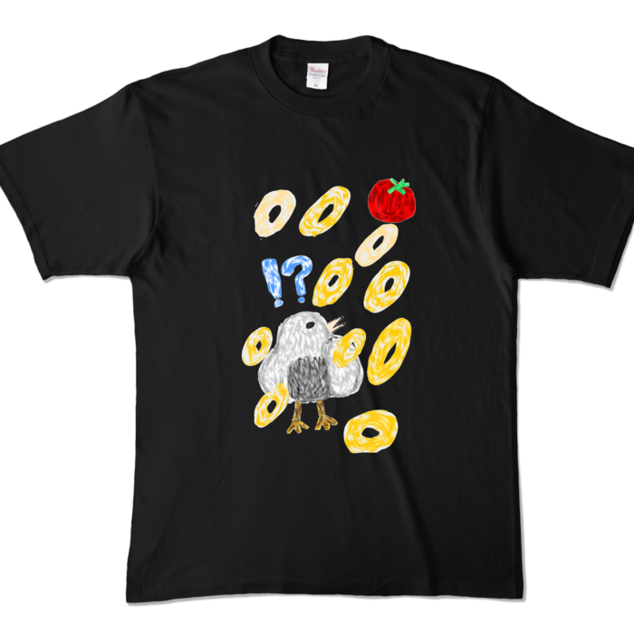 カラーTシャツ - XL - ブラック (濃色)