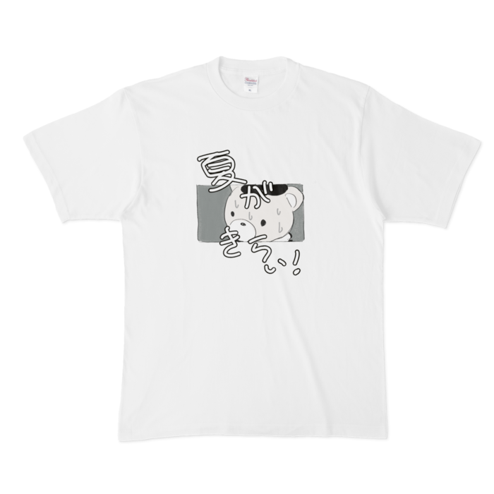 モノクロTシャツ - XL - 白