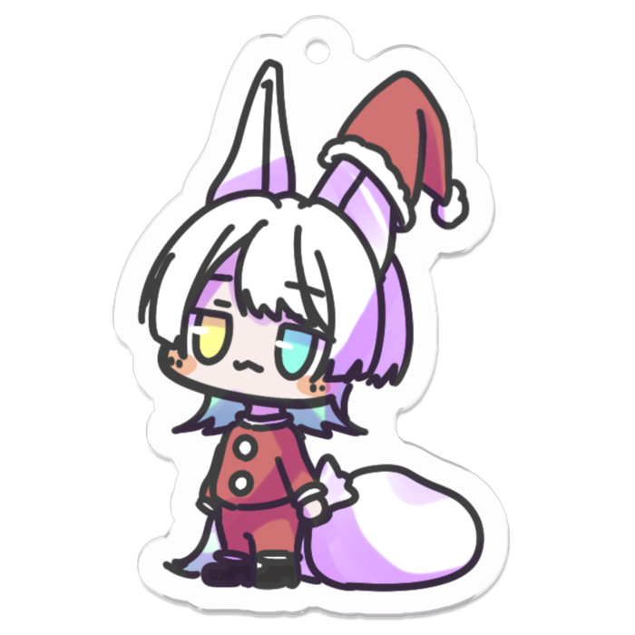 アクリルキーホルダー - 50 x 50 (mm)　クリスマス