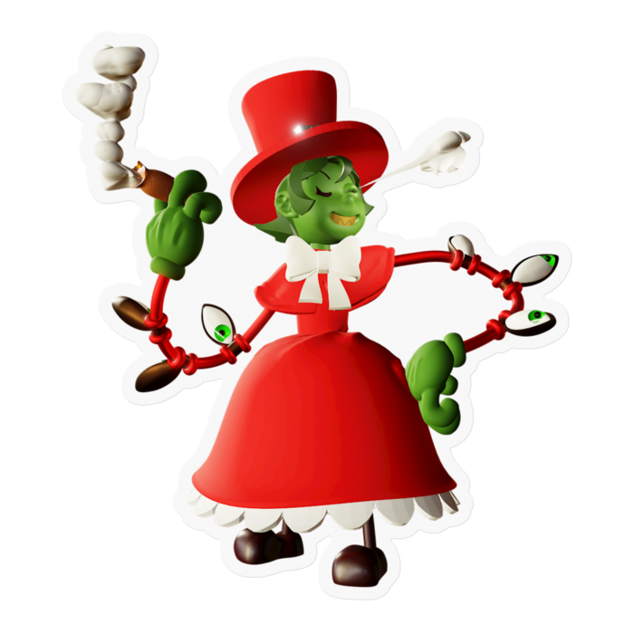 ステッカー - 100 x 100 (mm) クリア