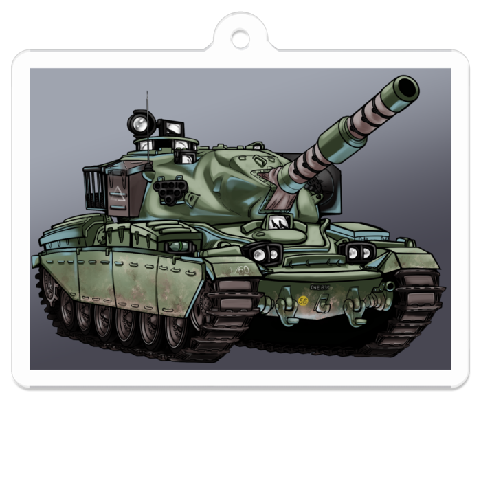 アクリルキーホルダー（コーティング） - 50 x 50 (mm)