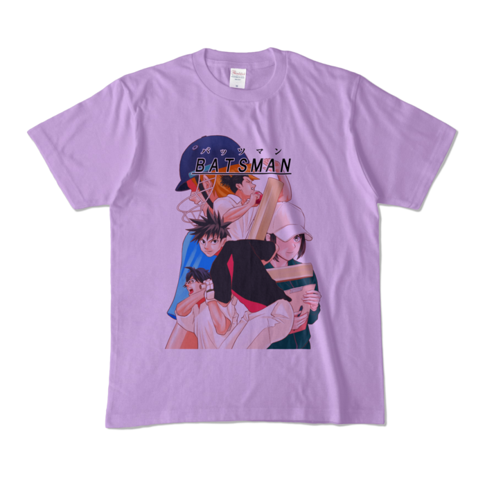ライトパープル クリケットマンガtシャツ Batsman バッツマン 東町青従オンラインショップ Booth ライトパープル クリケットマンガtシャツ Batsman バッツマン 東町青従オンラインショップ Booth