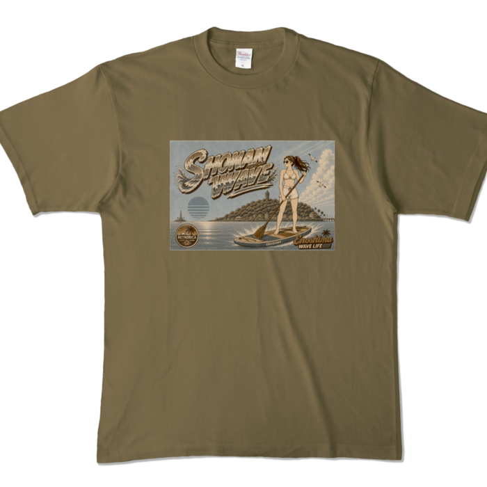 カラーTシャツ - XL - オリーブ (濃色)