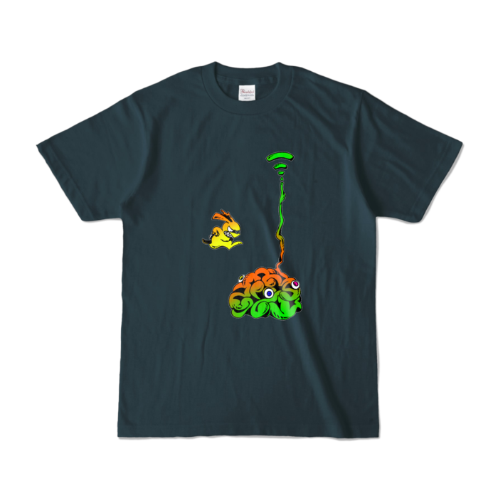 カラーTシャツ - S - デニム (濃色)(5)