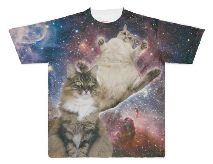 宇宙猫Tシャツ（両面） - magur0w - BOOTH