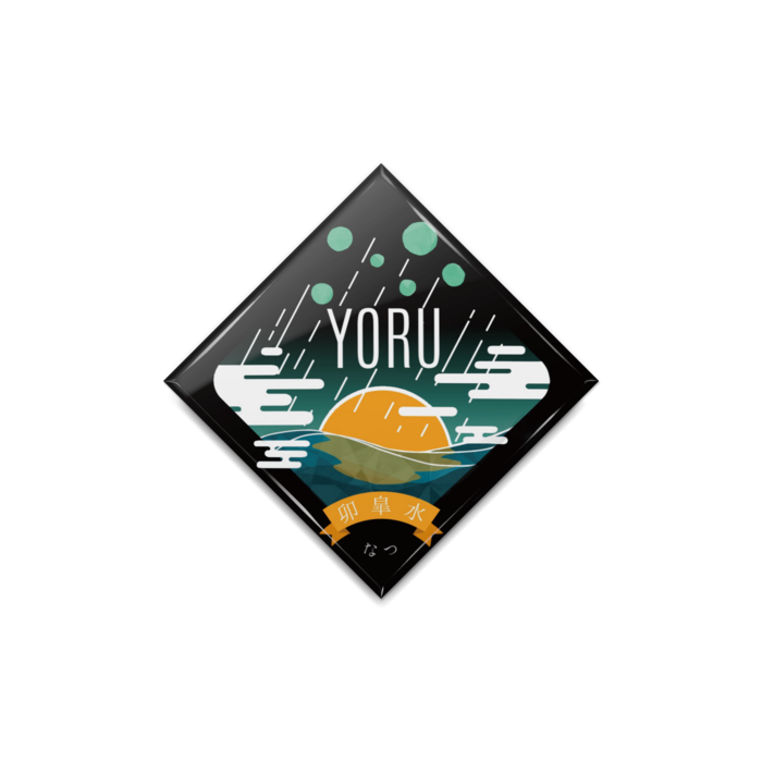 缶バッジ - ひし形40mm