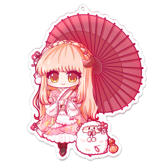 おさんぽひつじ  - 100 x 100 (mm)
