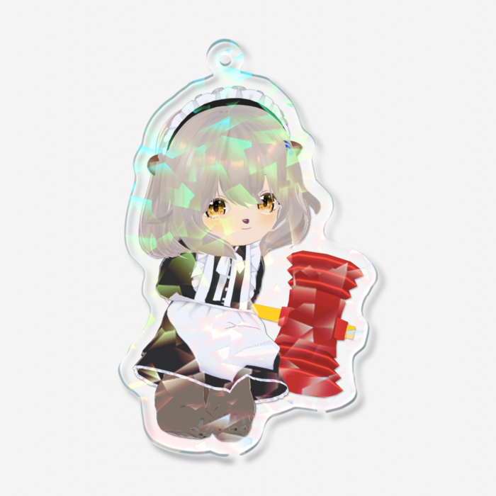 ホログラムアクリルキーホルダー - 70 × 70mm