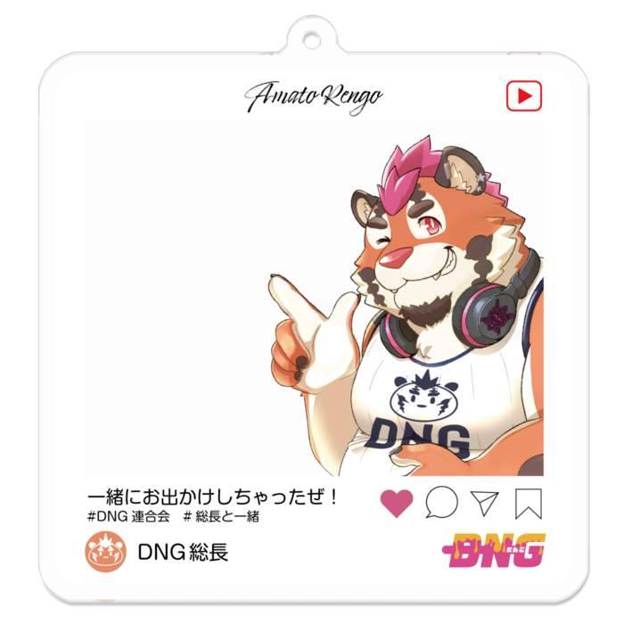 アクリルキーホルダー - 70 x 70 (mm)