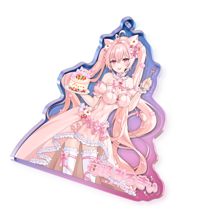 オーロラアクリルキーホルダー - 70 × 70mm