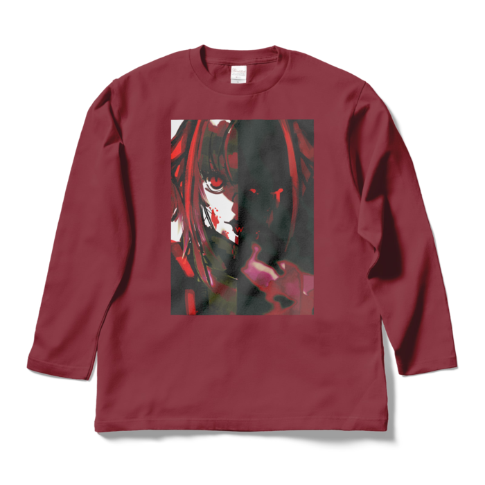 ロングスリーブTシャツ - L - バーガンディ