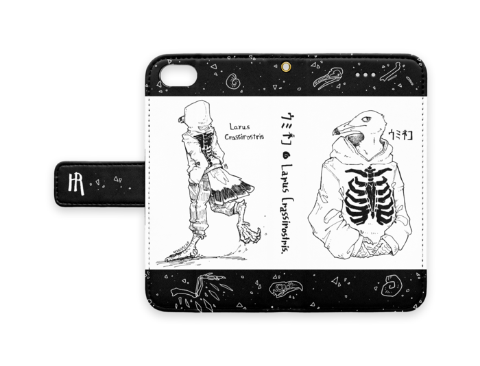 手帳型iPhoneケース - iPhone 8 / 7 / SE2 - ストラップ穴 あり