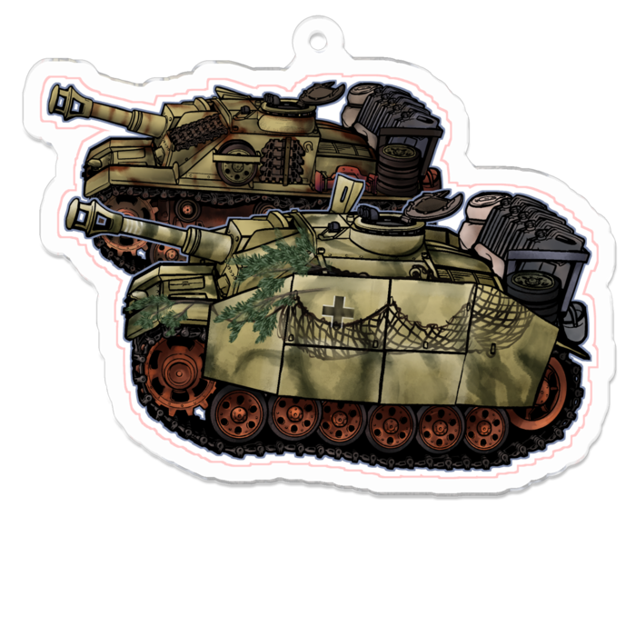 アクリルキーホルダー - 70 x 70 (mm)