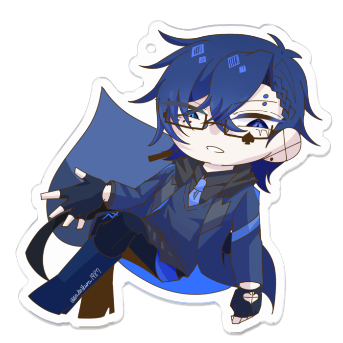 アクリルキーホルダー（コーティング） - 70 x 70 (mm)