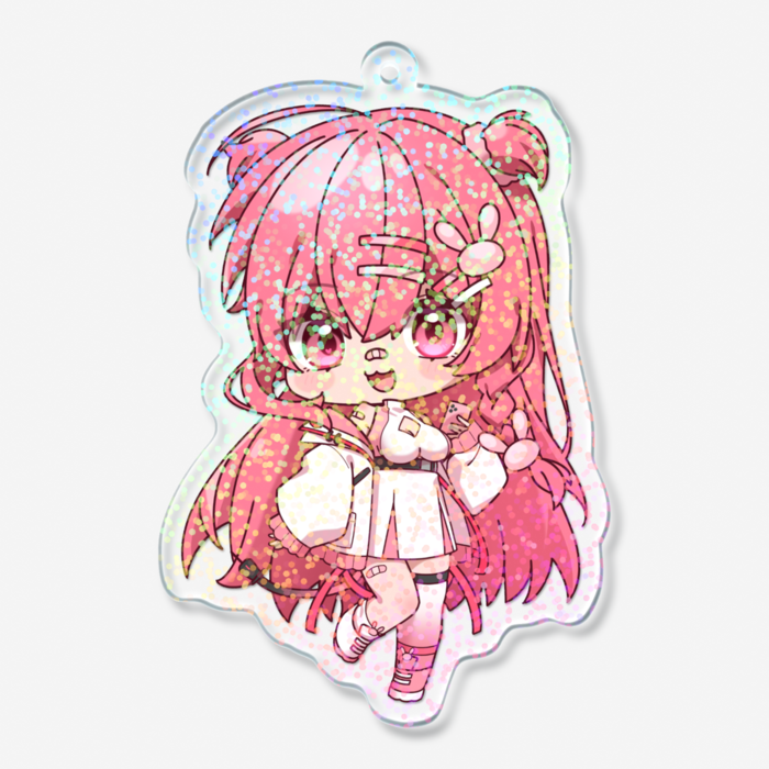 ホログラムアクリルキーホルダー - 70 × 70mm